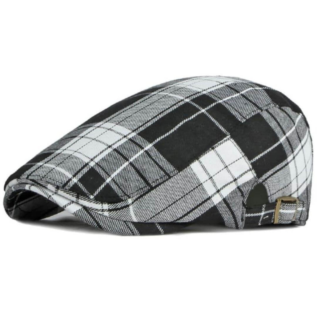 Cappello Piatto a Quadri in Cotone | PAVIA