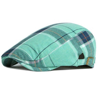 Cappello Piatto a Quadri in Cotone | PAVIA