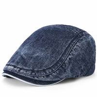 Cappello Piatto in Denim Lavato | ISERNIA
