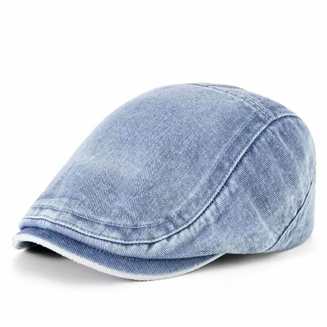 Cappello Piatto in Denim Lavato | ISERNIA