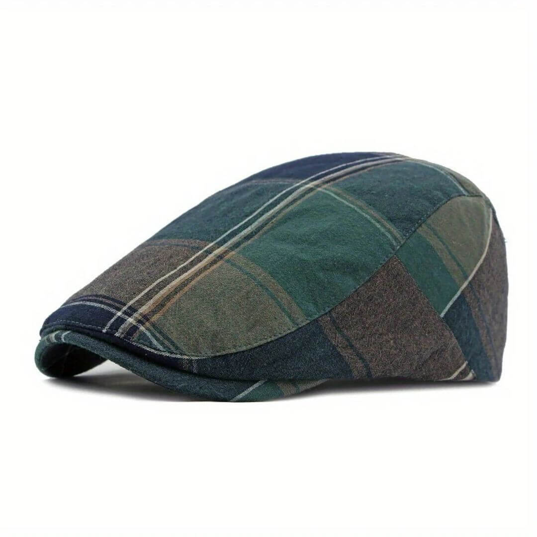 Cappello Piatto a Quadri in Cotone | TRENTO