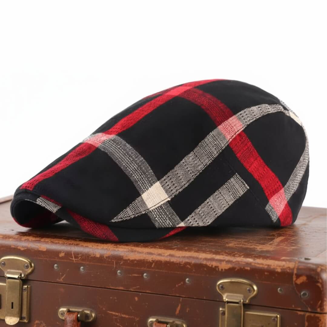 Cappello Piatto a Quadri in Cotone | BRINDISI