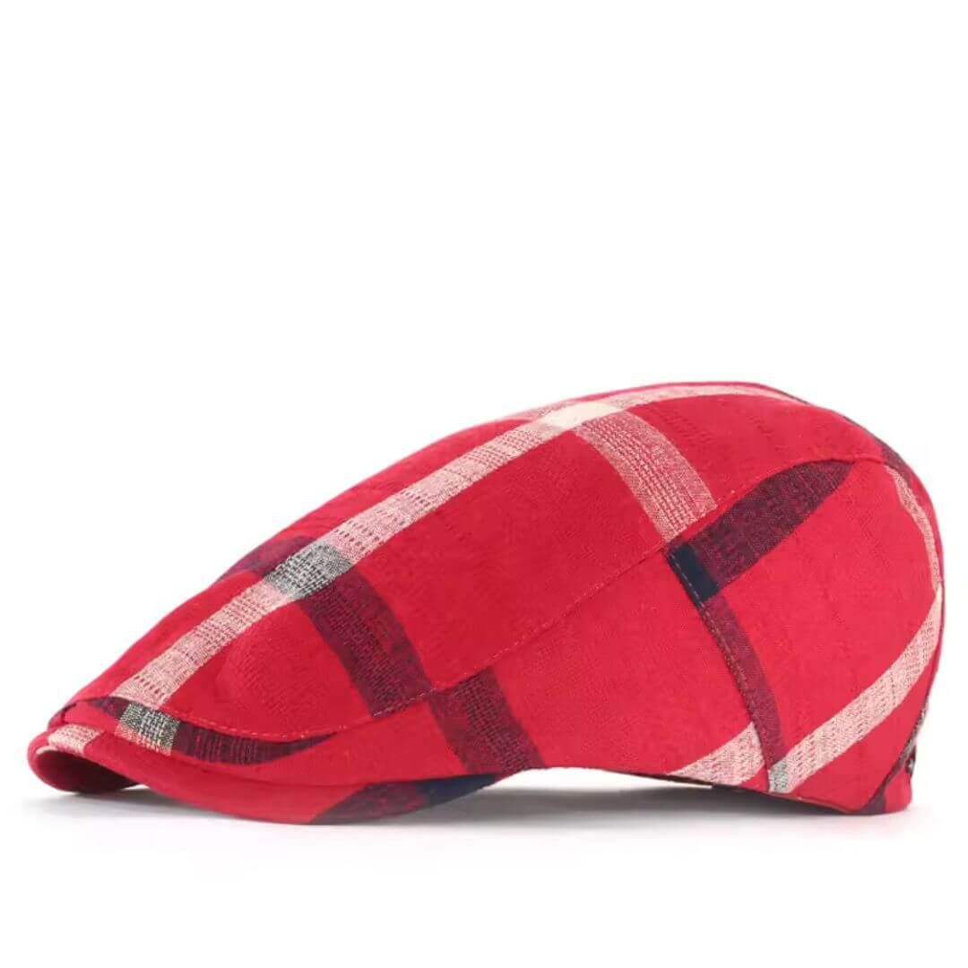 Cappello Piatto a Quadri in Cotone | BRINDISI