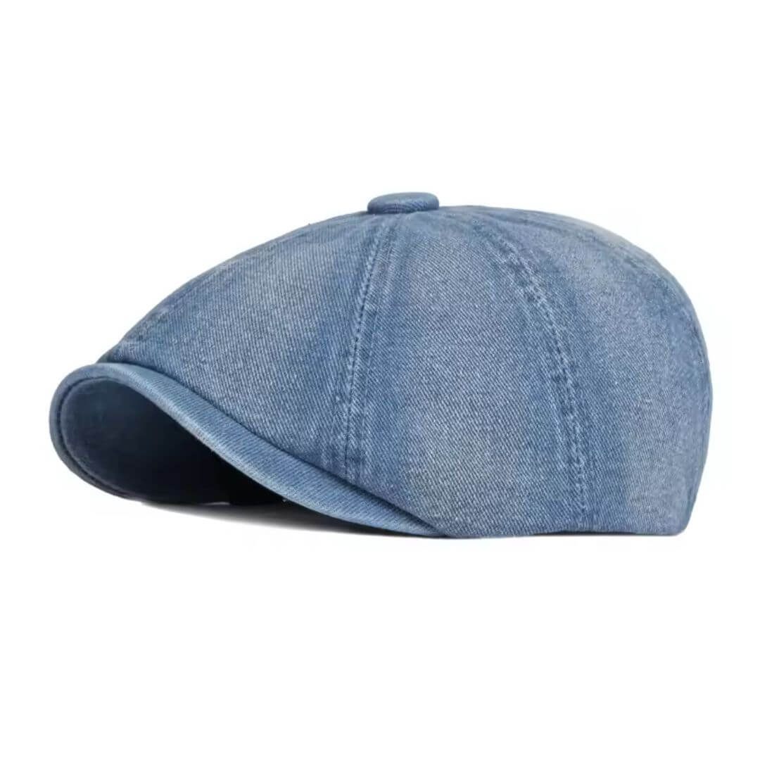 Berretto Newsboy in Denim | RIMINI