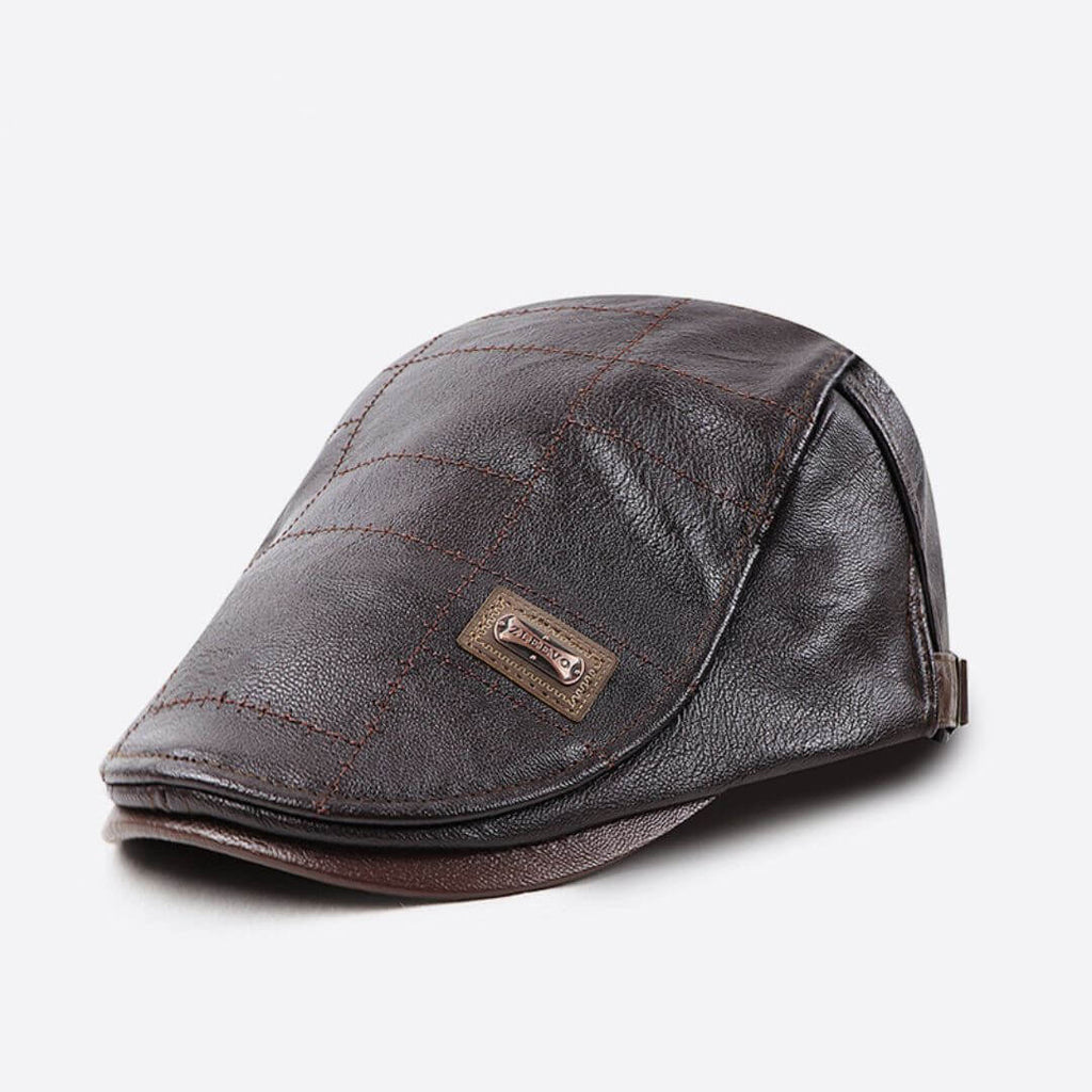 Cappello Piatto in Ecopelle | COMO