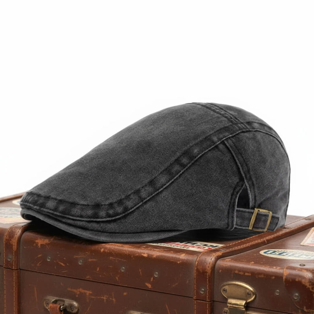 Cappello Piatto in Denim Lavato | SONDRIO