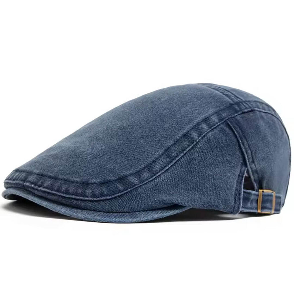 Cappello Piatto in Denim Lavato | SONDRIO