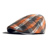 Cappello Piatto in Cotone a Quadri | VERONA