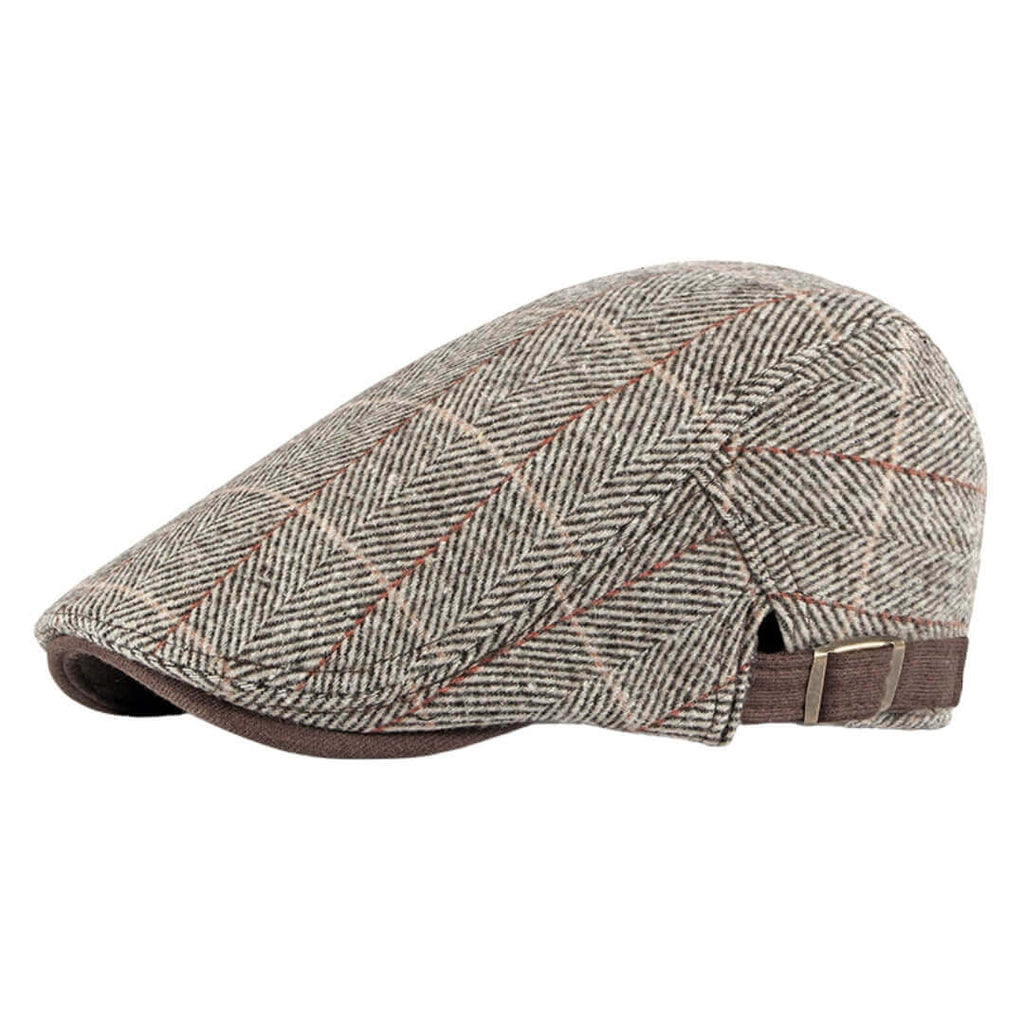 Cappello Piatto in Cotone a Spina di Pesce | COSENZA