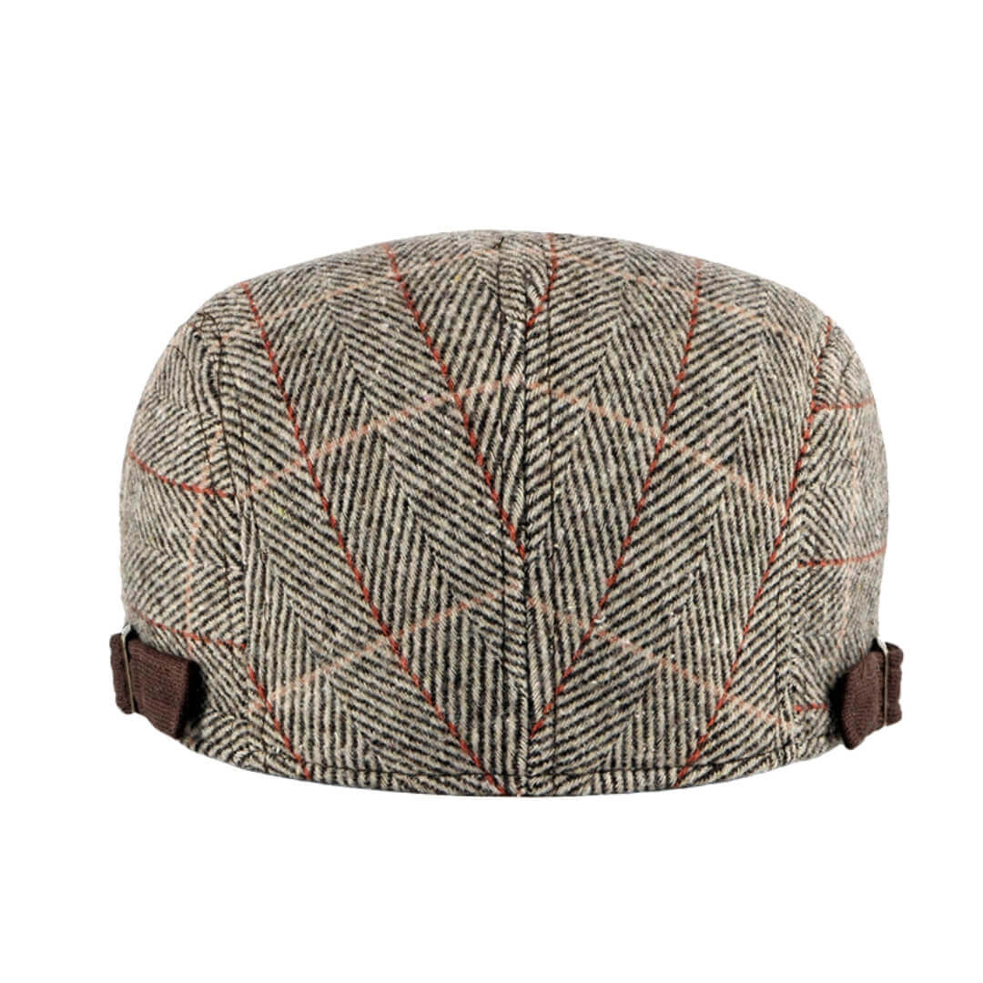 Cappello Piatto in Cotone a Spina di Pesce | COSENZA