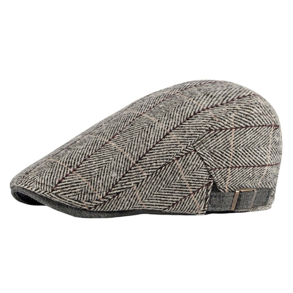 Cappello Piatto in Cotone a Spina di Pesce | COSENZA