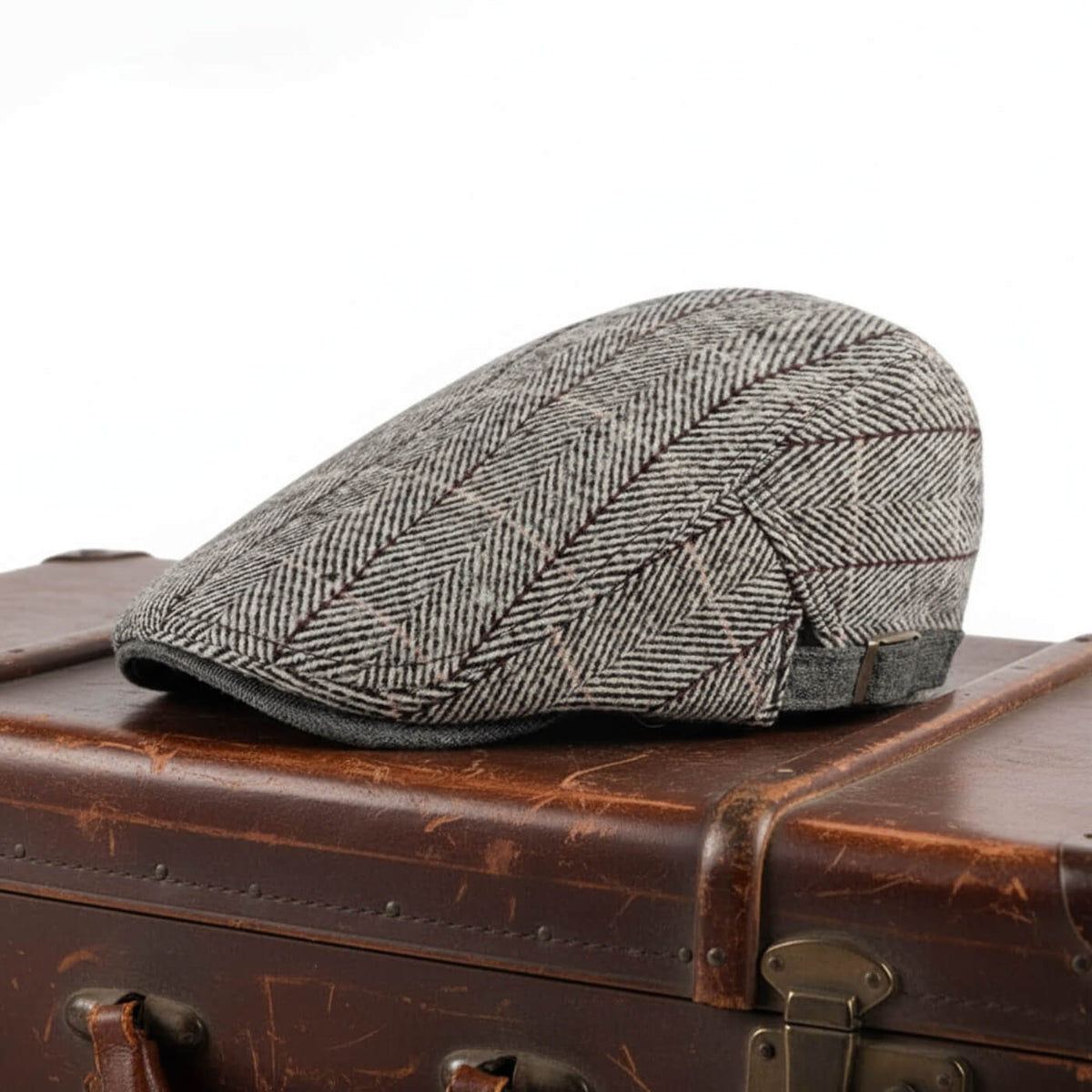 Cappello Piatto in Cotone a Spina di Pesce | COSENZA