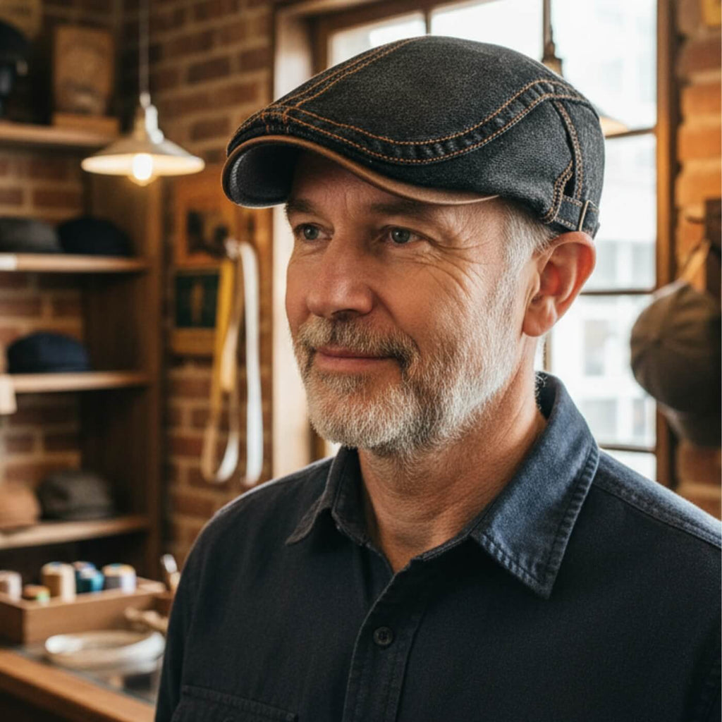 Cappello Piatto in Denim | UDINE