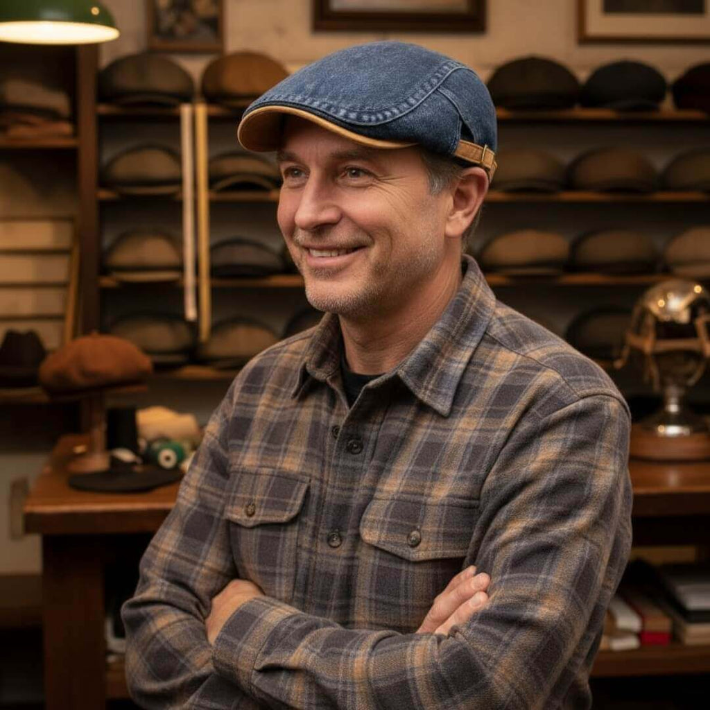 Cappello Piatto in Denim | VICENZA