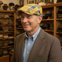 Cappello Piatto a Quadri in Cotone | PAVIA