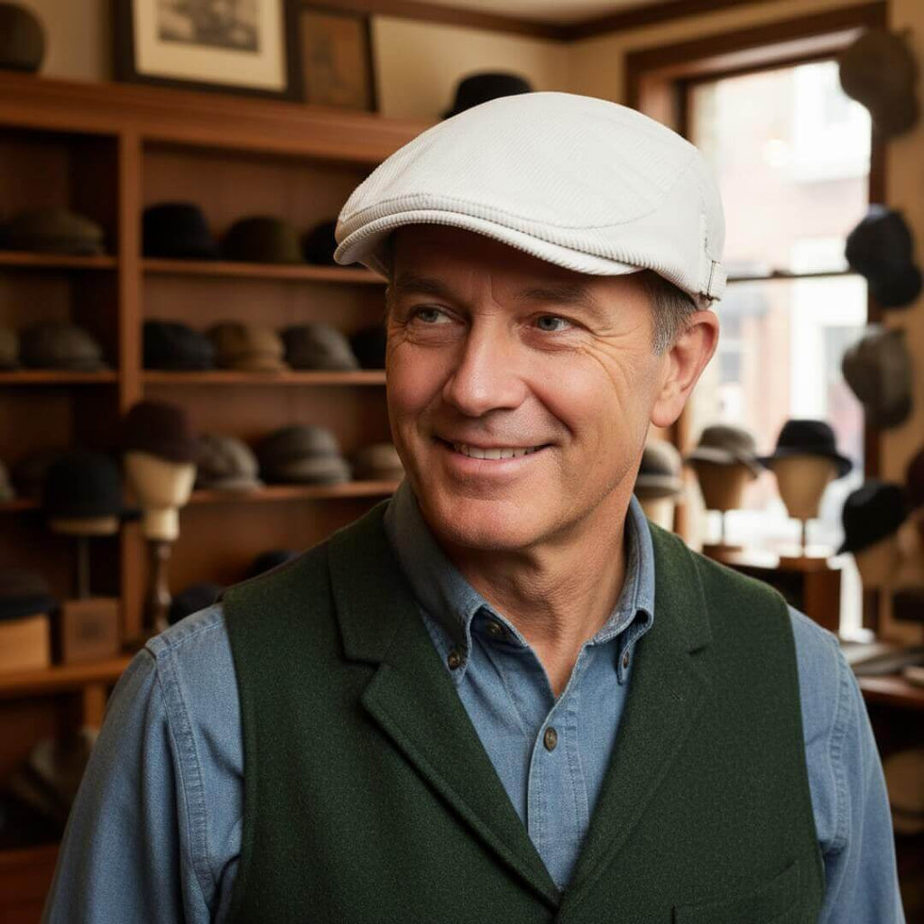 Cappello Piatto in Velluto a Coste | ASSISI
