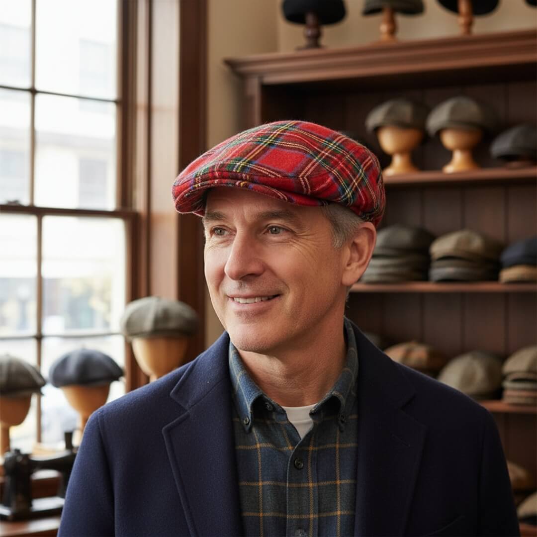 Cappello Ivy in Cotone Tartan | REGGIO CALABRIA