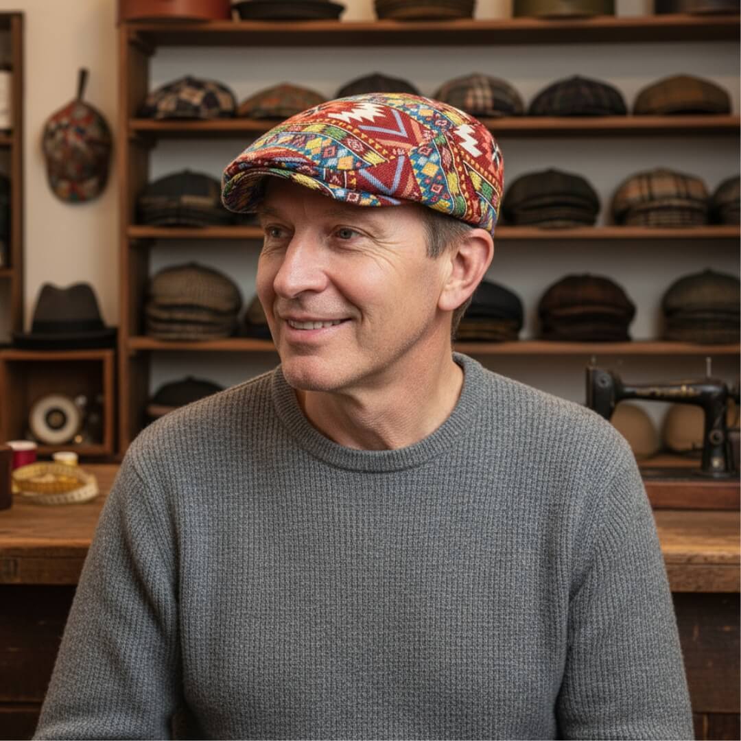 Cappello Piatto Elegante a Motivo | COMO