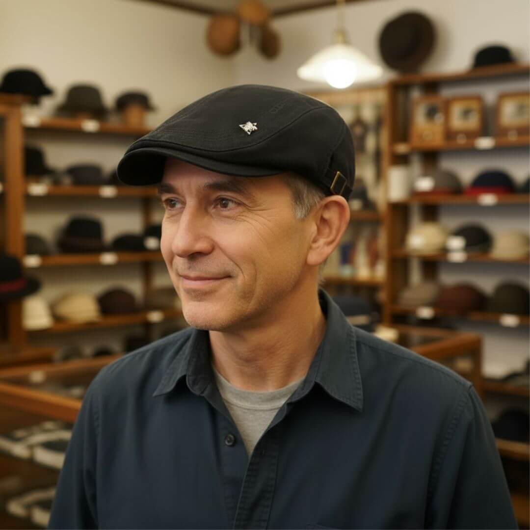 Cappello Piatto in Cotone Strutturato | TORINO